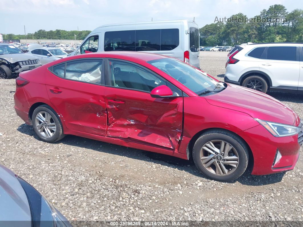 2019 Hyundai Elantra Sel Red vin: KMHD84LF5KU792977