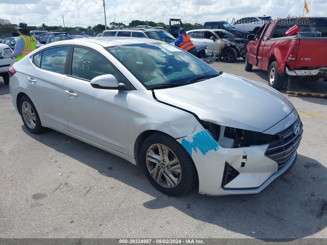 2019 Hyundai Elantra Value Edition Silver vin: KMHD84LF5KU806781