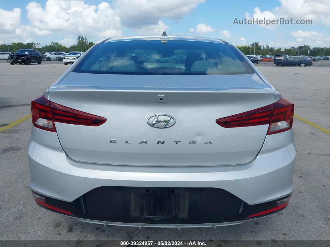 2019 Hyundai Elantra Value Edition Silver vin: KMHD84LF5KU806781