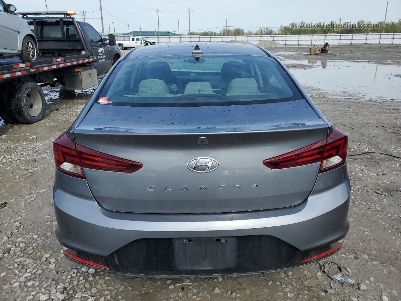 2019 Hyundai Elantra Sel Gray vin: KMHD84LF5KU823726