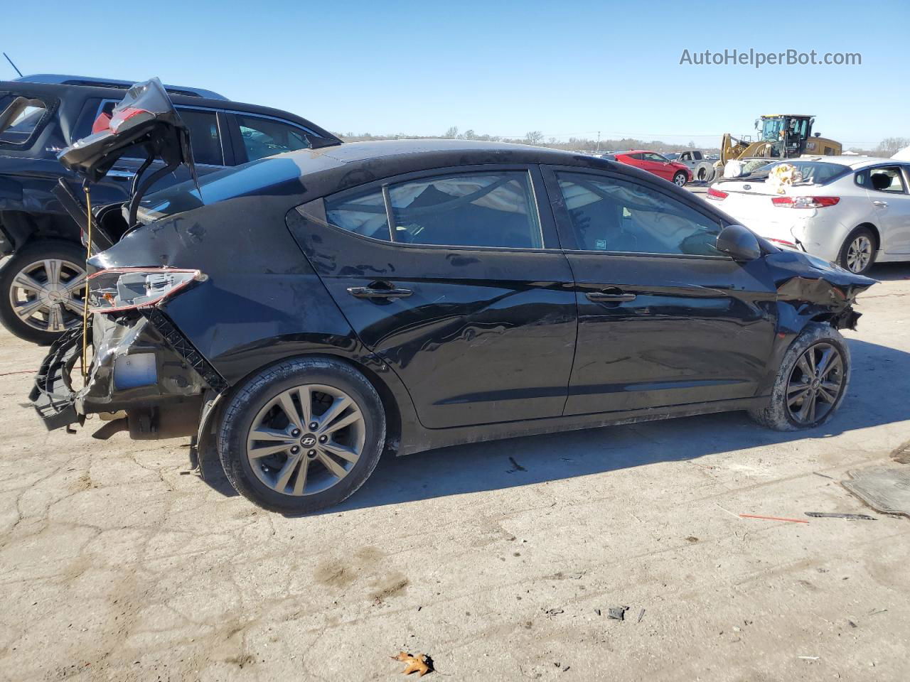 2017 Hyundai Elantra Se Black vin: KMHD84LF6HU156352