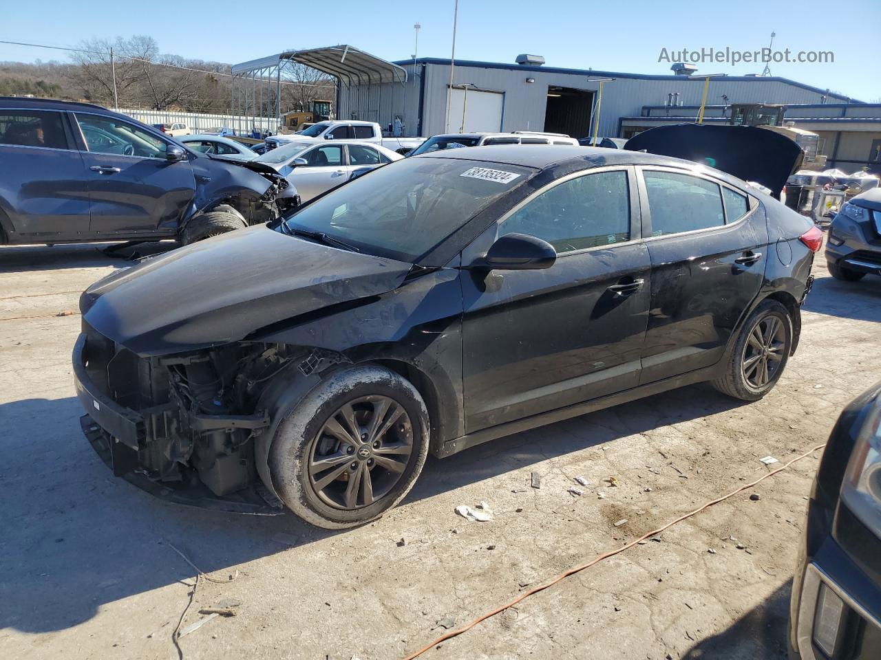 2017 Hyundai Elantra Se Black vin: KMHD84LF6HU156352