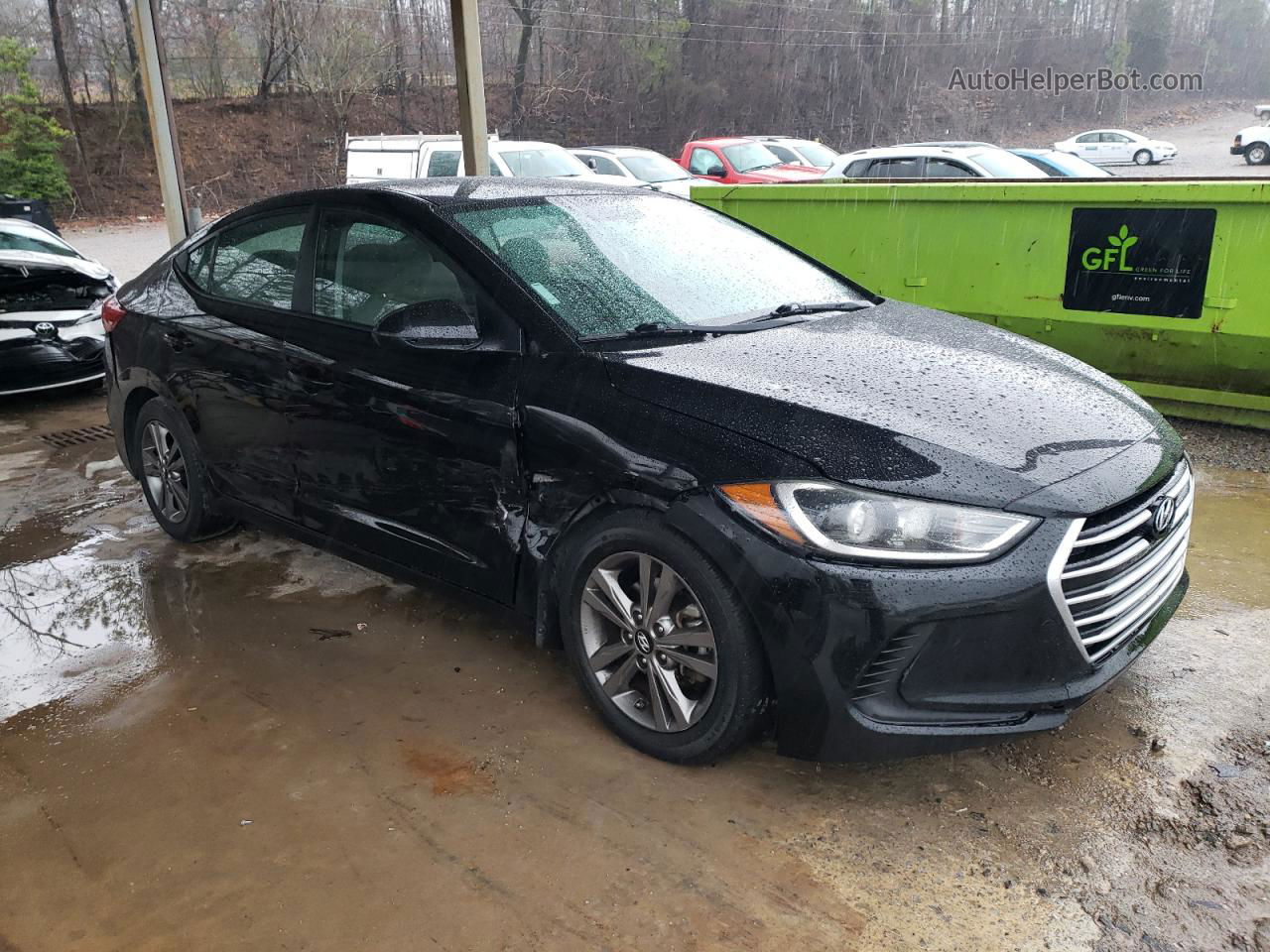 2017 Hyundai Elantra Se Black vin: KMHD84LF6HU176357