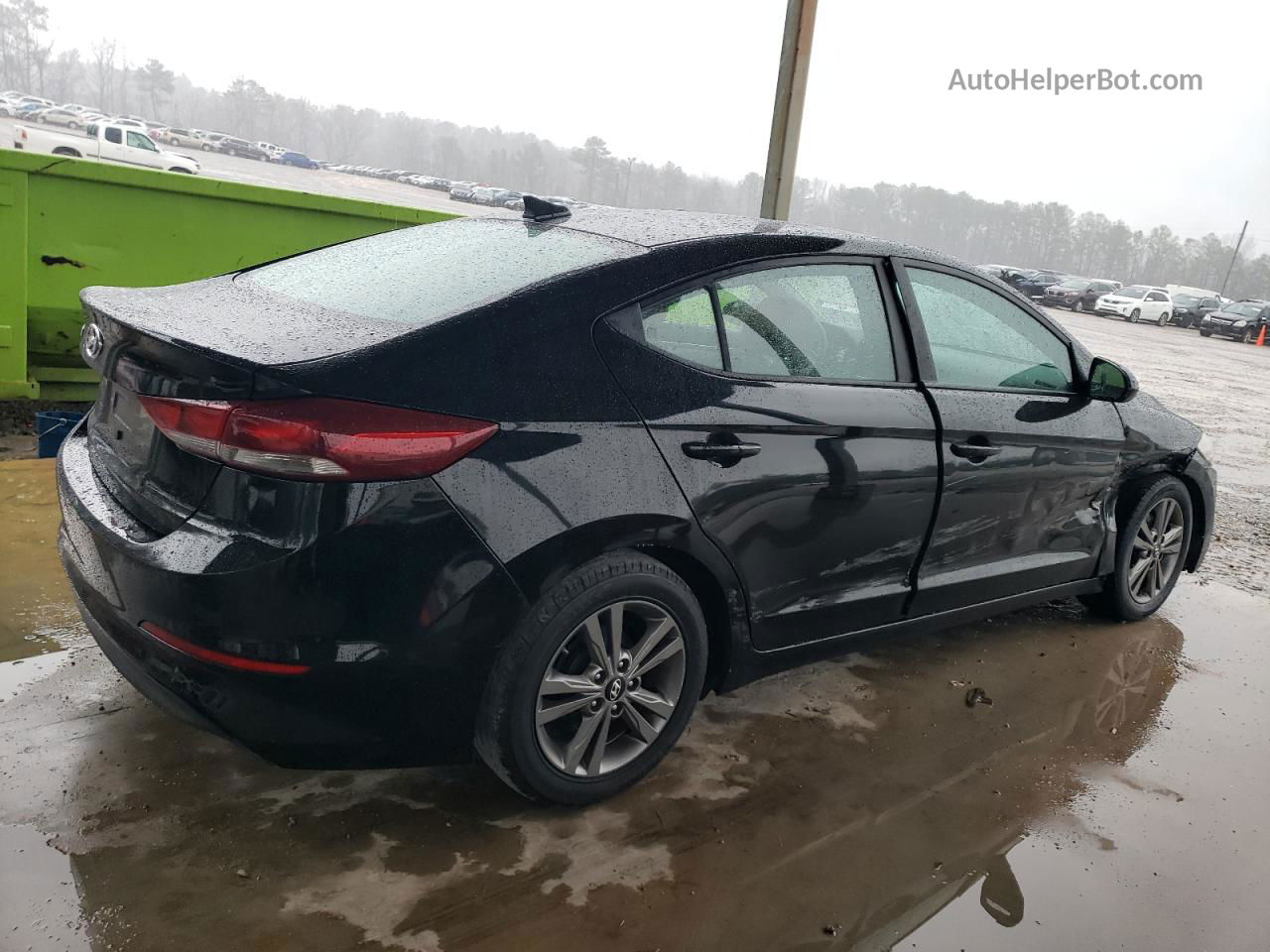 2017 Hyundai Elantra Se Черный vin: KMHD84LF6HU176357