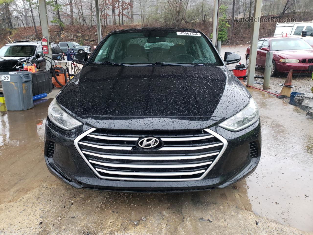 2017 Hyundai Elantra Se Черный vin: KMHD84LF6HU176357