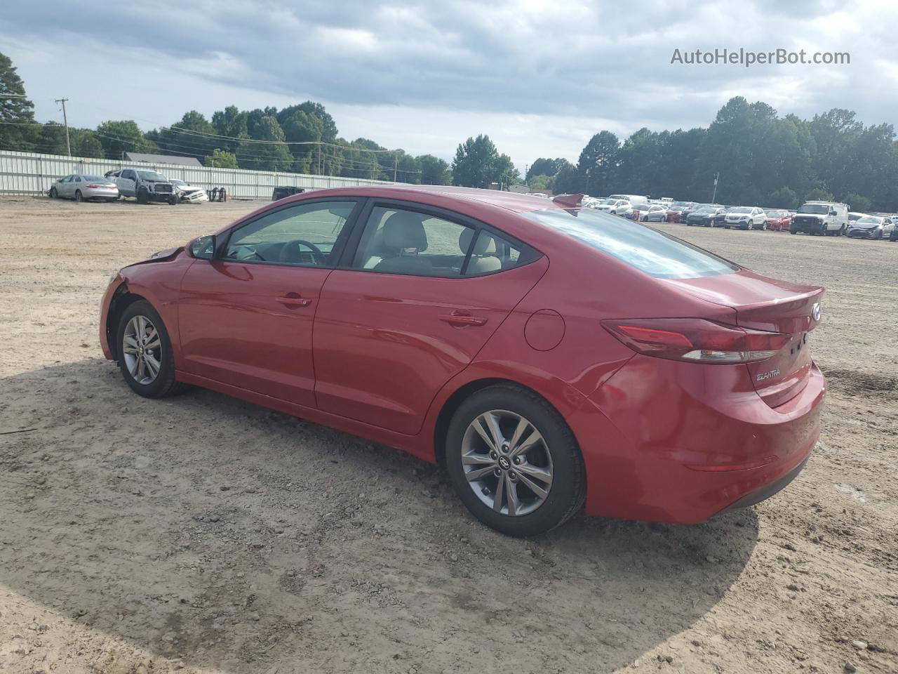 2017 Hyundai Elantra Se Красный vin: KMHD84LF6HU210524