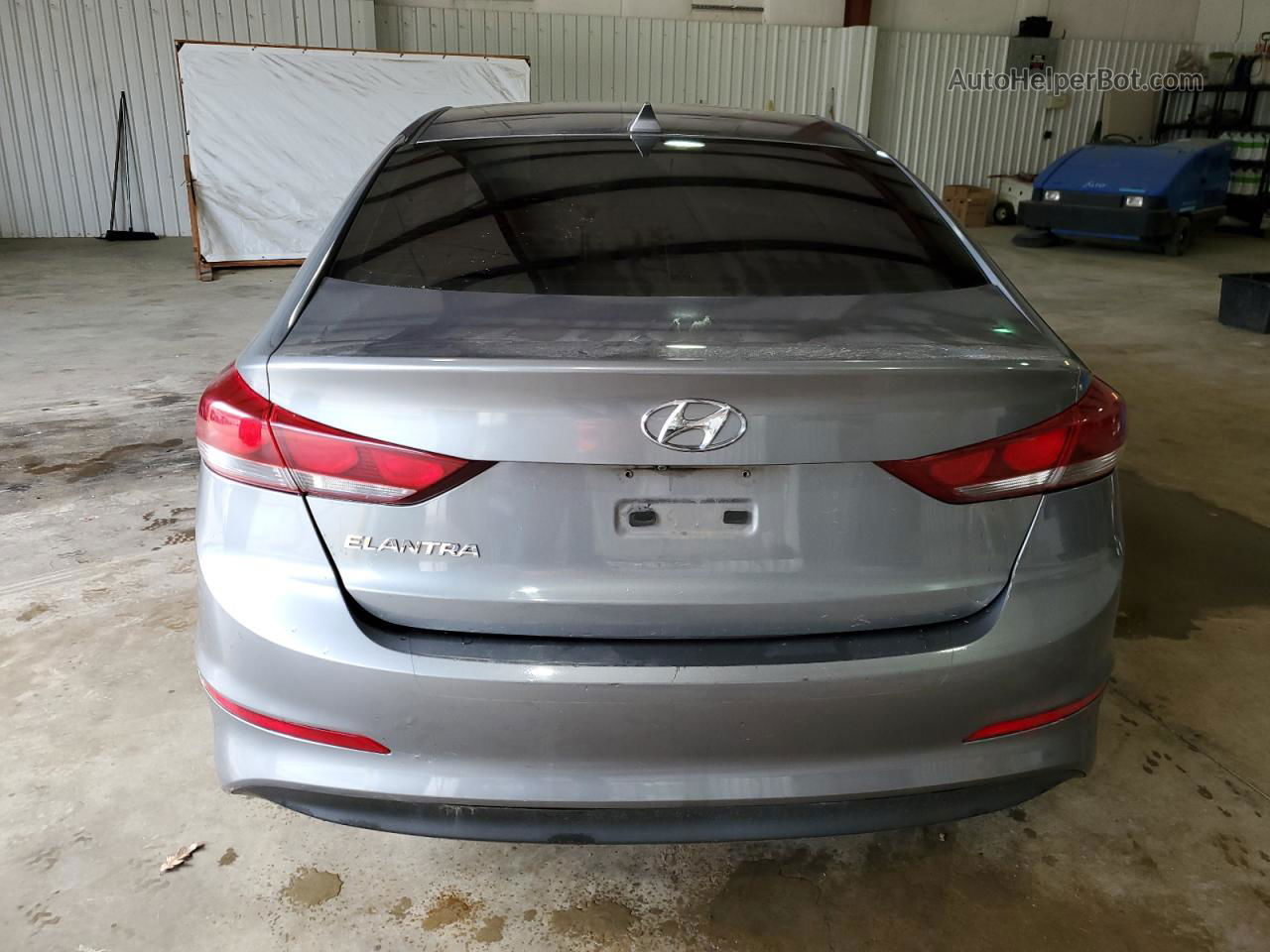 2017 Hyundai Elantra Se Gray vin: KMHD84LF6HU211091