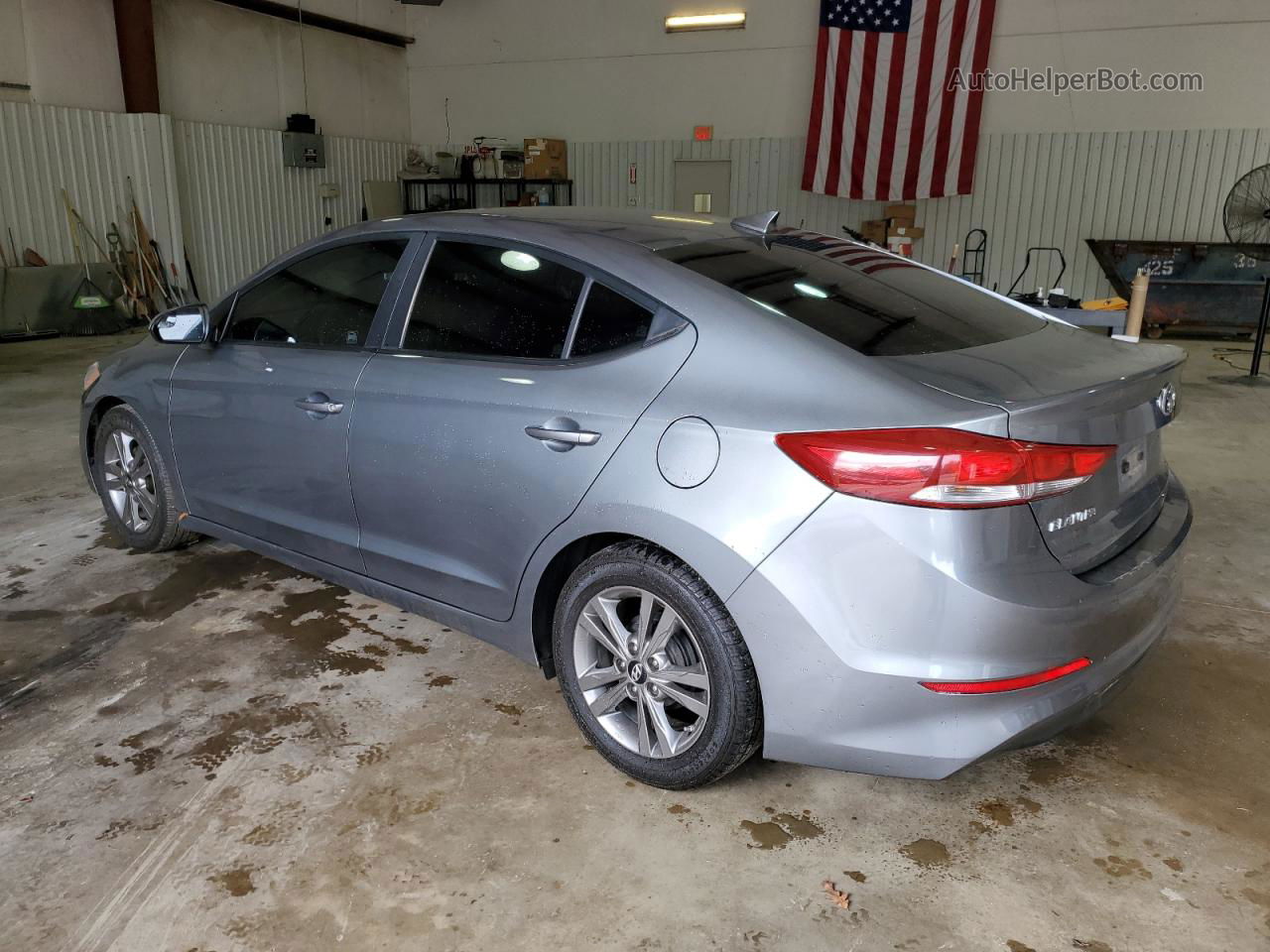 2017 Hyundai Elantra Se Gray vin: KMHD84LF6HU211091