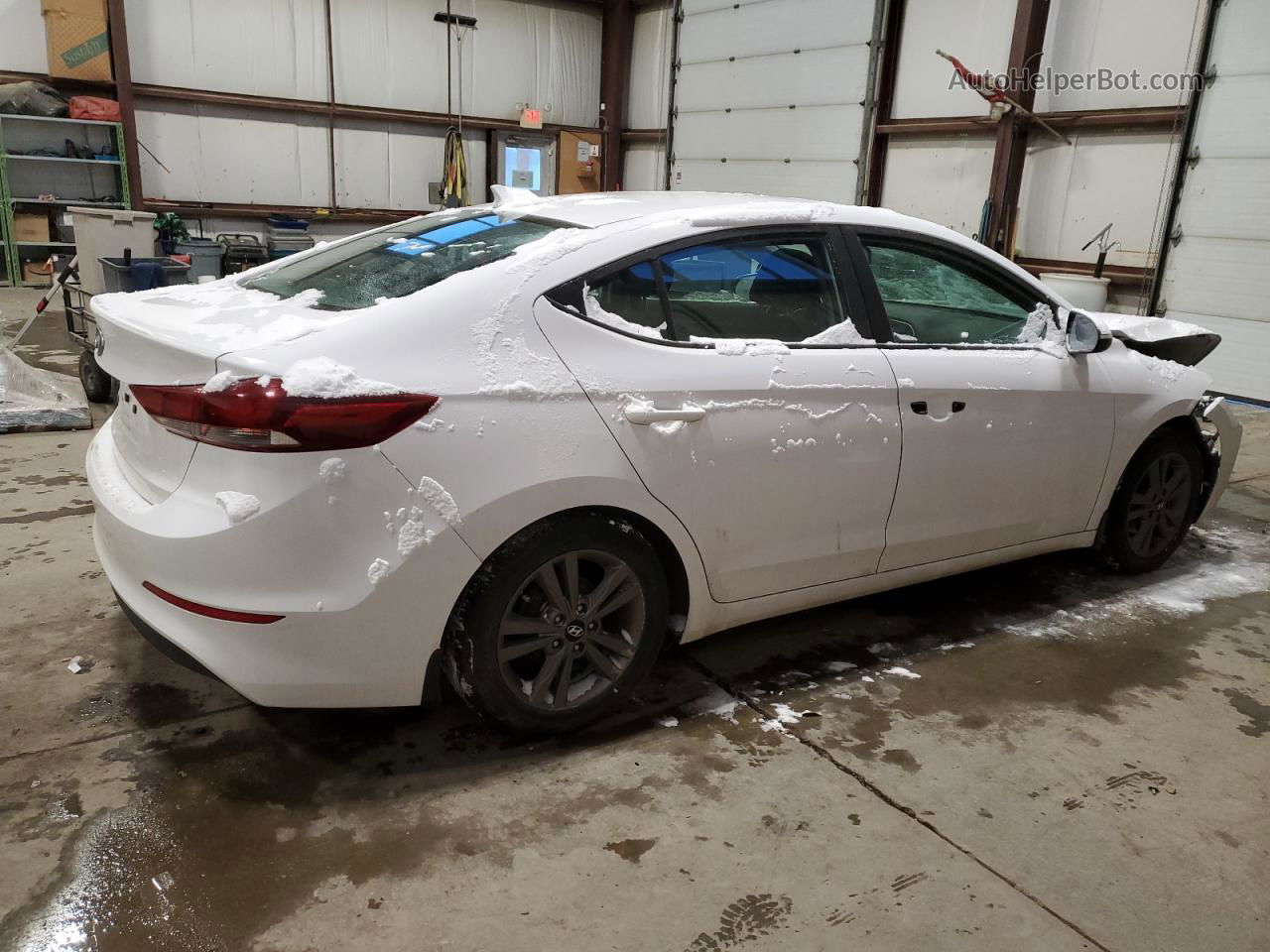 2017 Hyundai Elantra Se White vin: KMHD84LF6HU266253