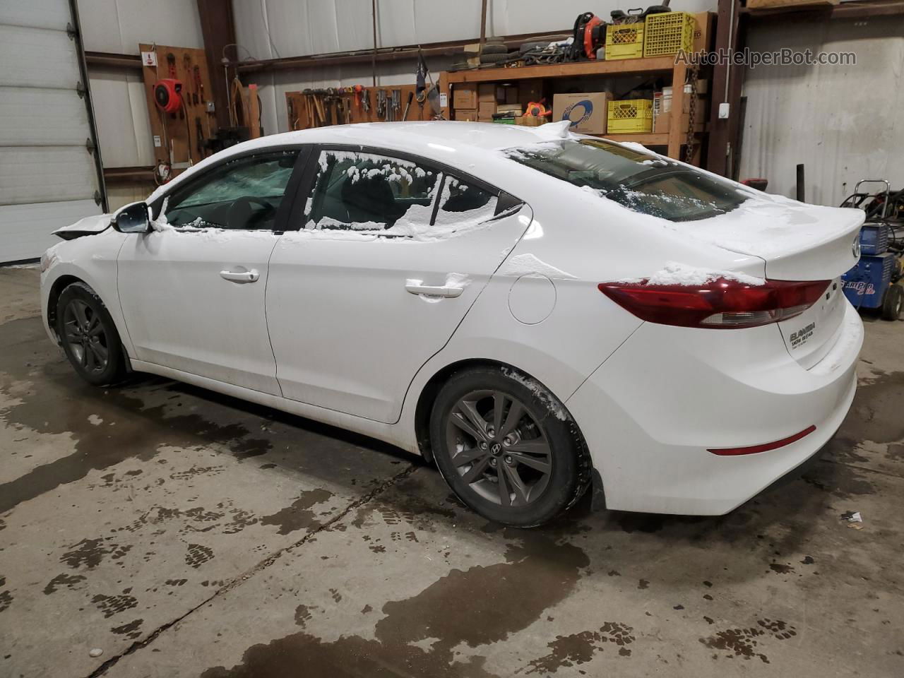 2017 Hyundai Elantra Se White vin: KMHD84LF6HU266253