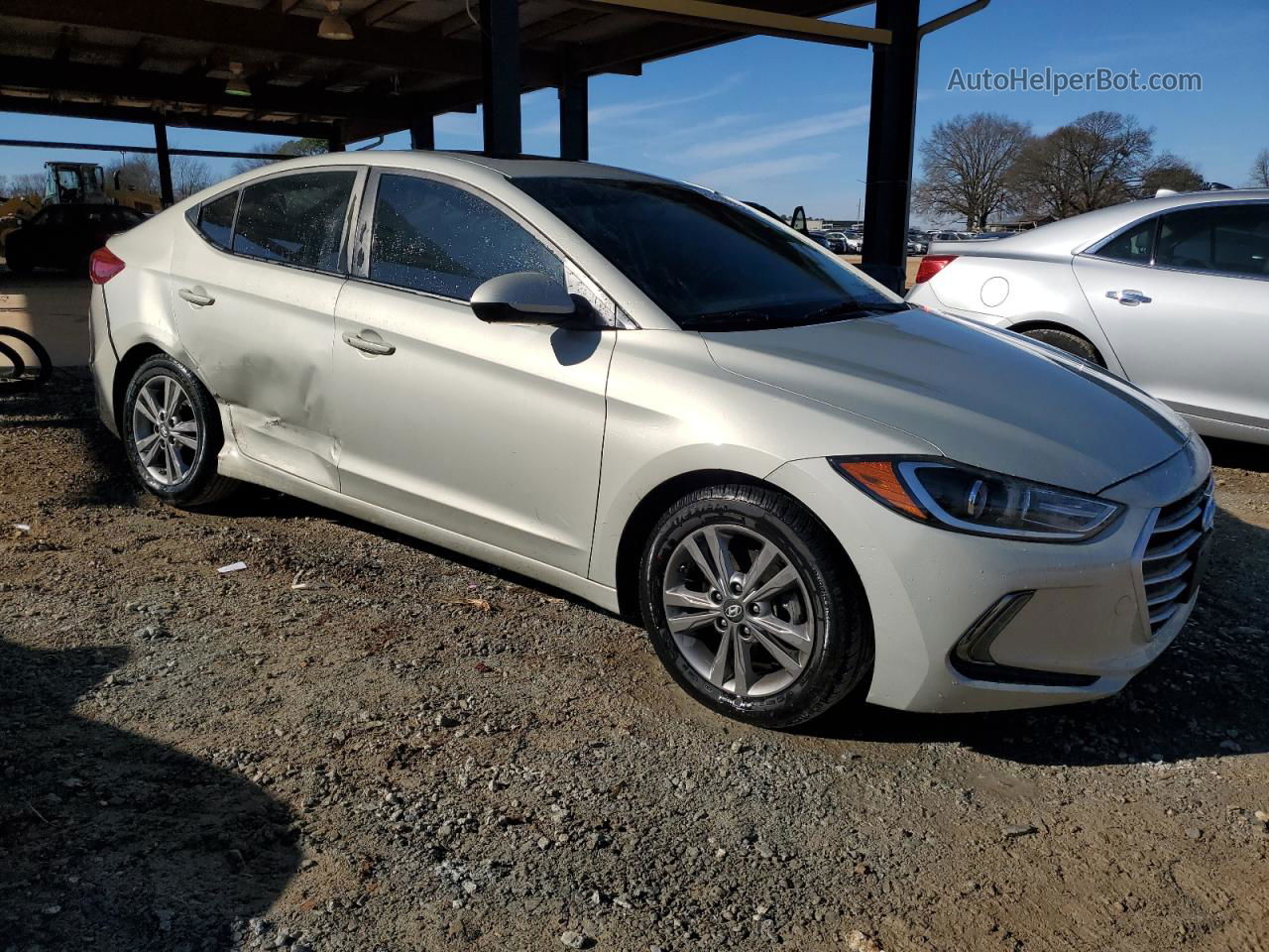 2017 Hyundai Elantra Se Silver vin: KMHD84LF6HU276068