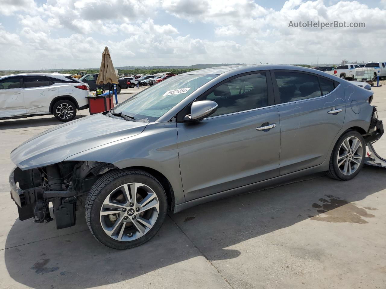 2017 Hyundai Elantra Se Серебряный vin: KMHD84LF6HU358687