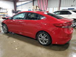 2017 Hyundai Elantra Se Maroon vin: KMHD84LF6HU361931