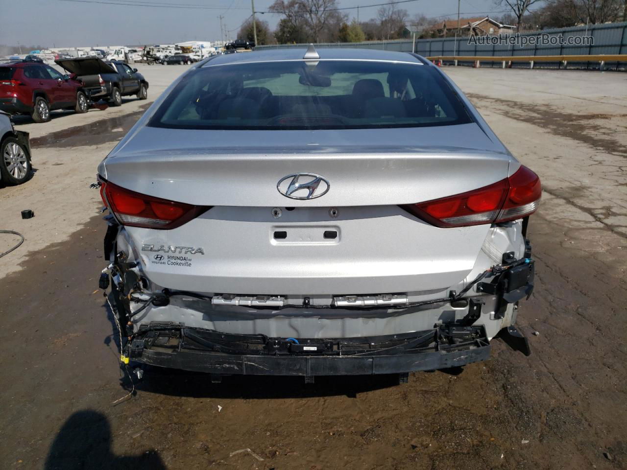 2018 Hyundai Elantra Sel Silver vin: KMHD84LF6JU493173