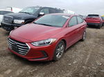 2018 Hyundai Elantra Sel Красный vin: KMHD84LF6JU495098