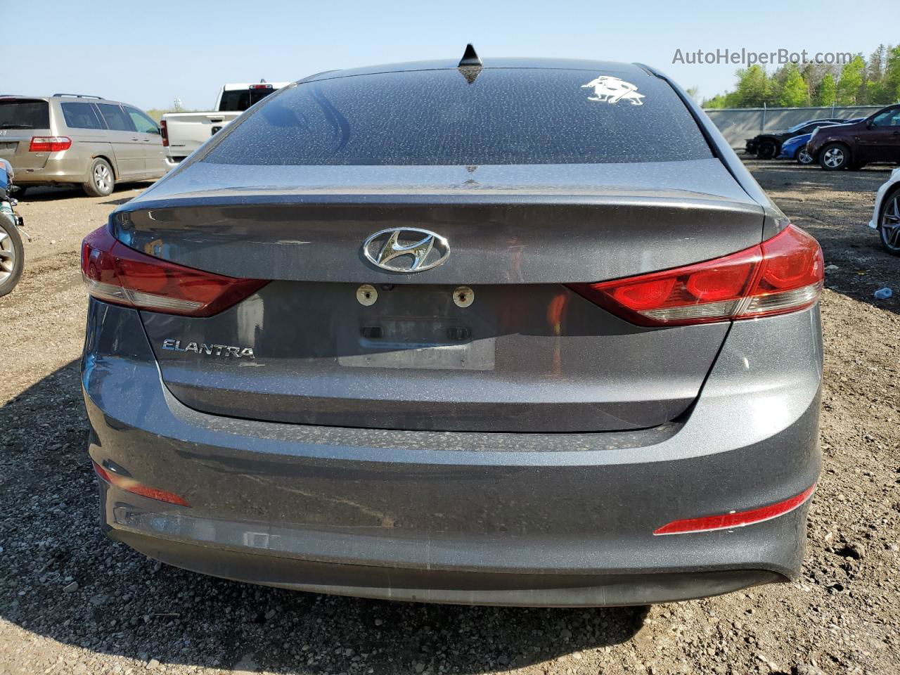 2018 Hyundai Elantra Sel Серый vin: KMHD84LF6JU510778