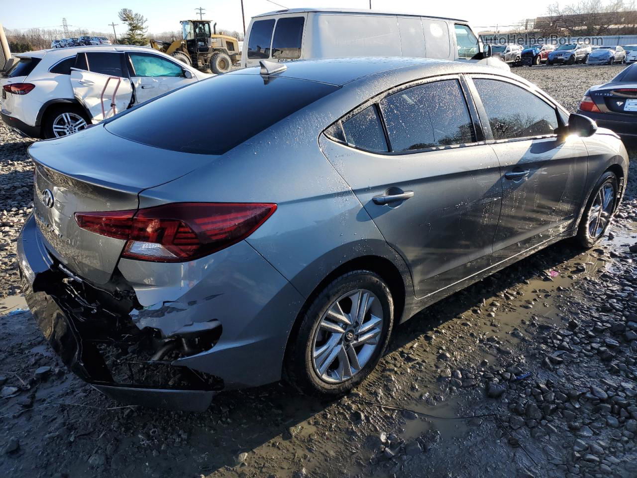 2019 Hyundai Elantra Sel Gray vin: KMHD84LF6KU769997