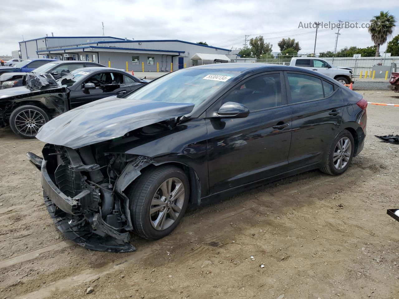 2017 Hyundai Elantra Se Black vin: KMHD84LF7HU073299