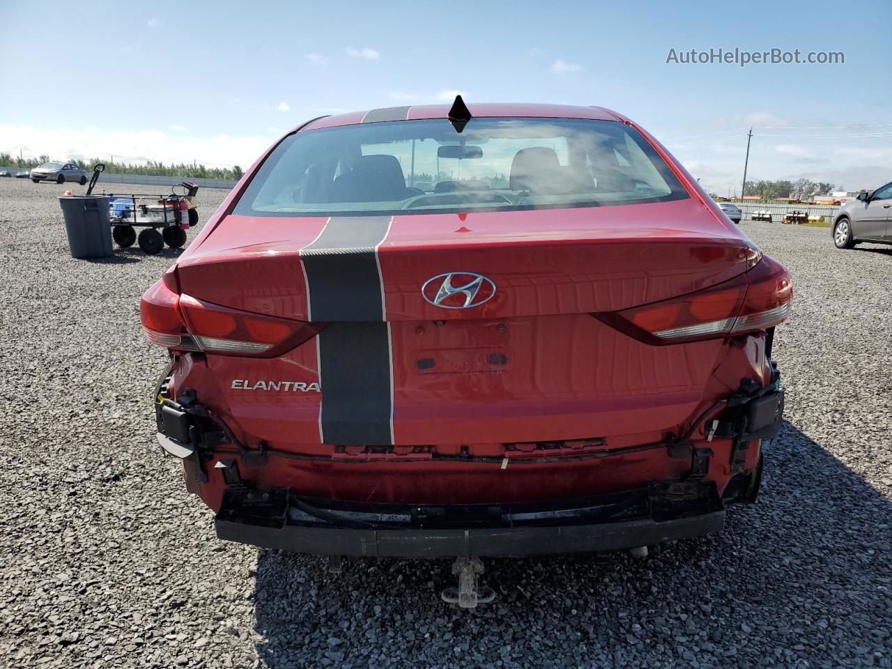 2017 Hyundai Elantra Se Red vin: KMHD84LF7HU093830