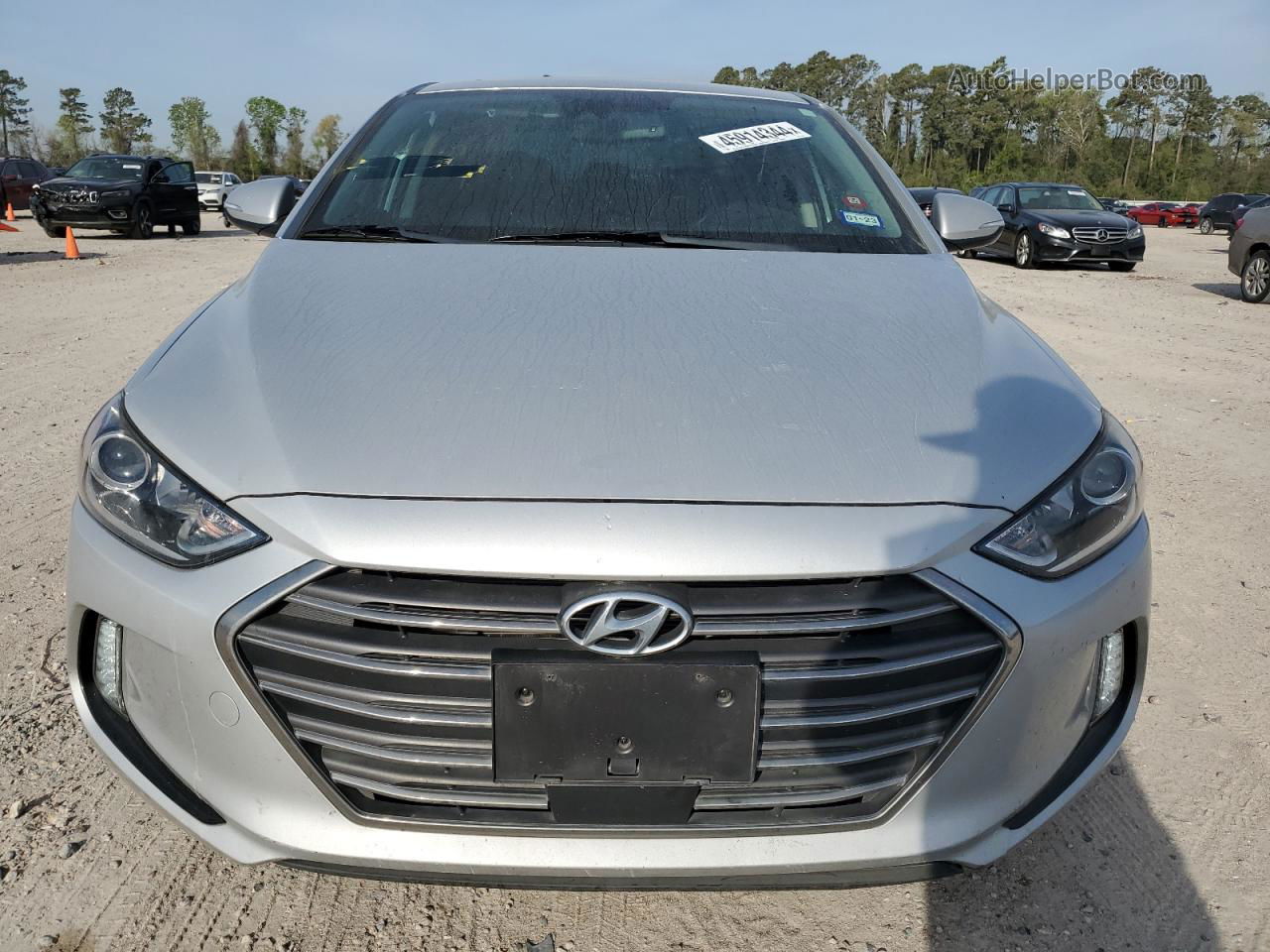 2017 Hyundai Elantra Se Silver vin: KMHD84LF7HU173502