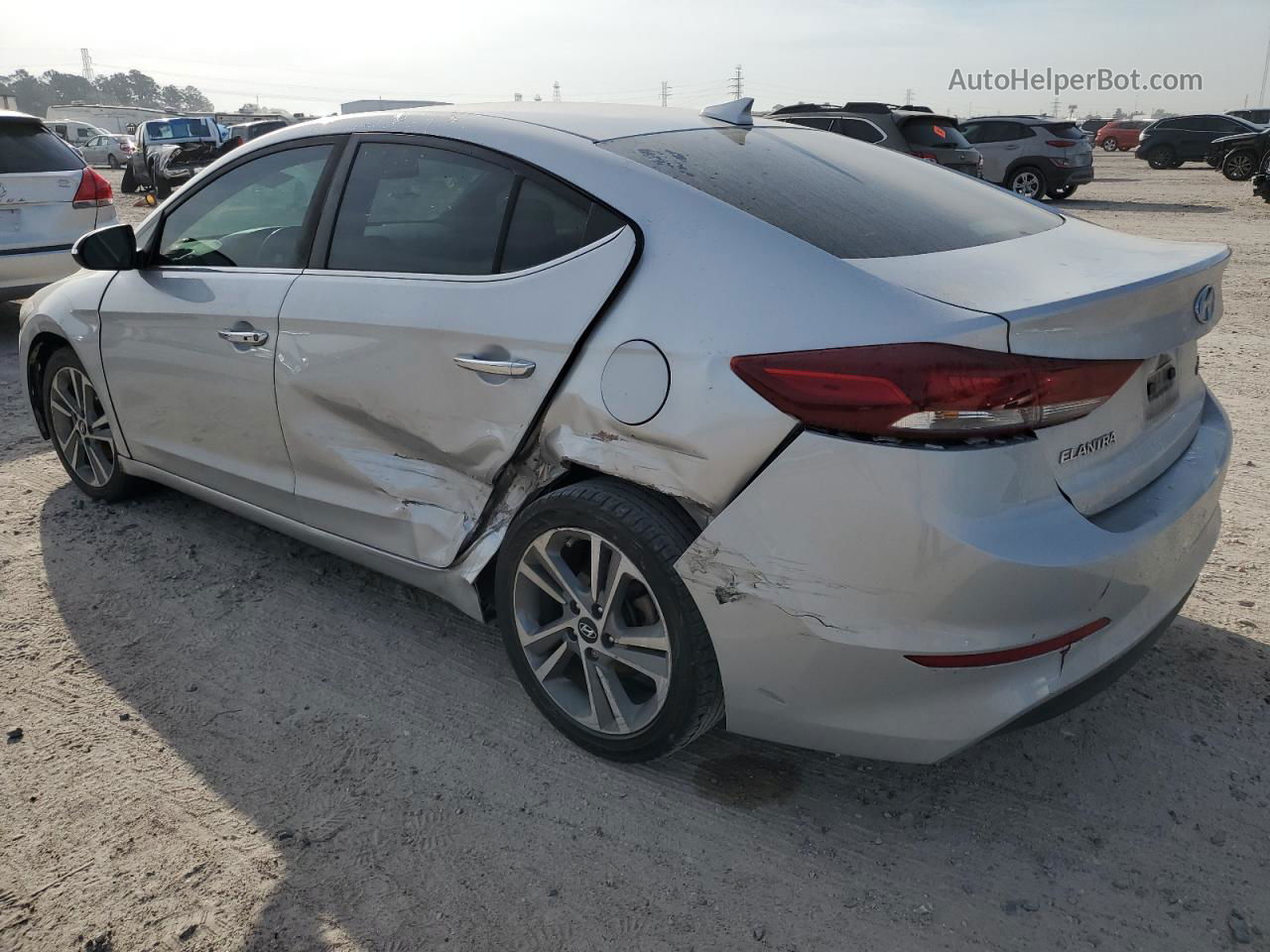 2017 Hyundai Elantra Se Silver vin: KMHD84LF7HU173502