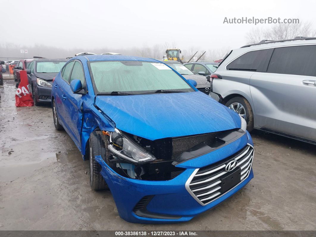 2017 Hyundai Elantra Se Blue vin: KMHD84LF7HU401756