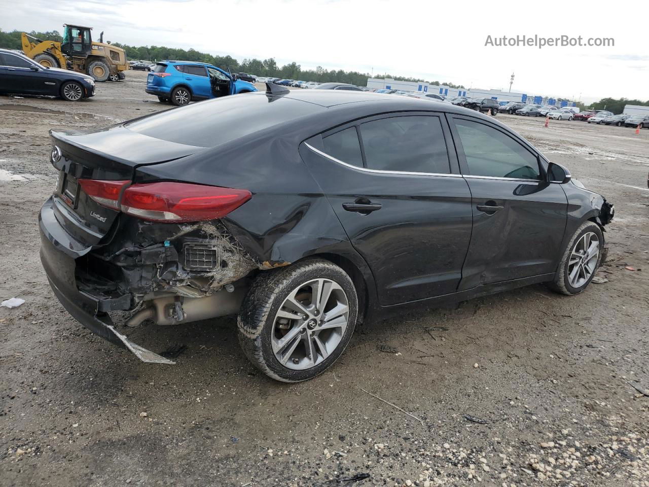 2018 Hyundai Elantra Sel Black vin: KMHD84LF7JU702887