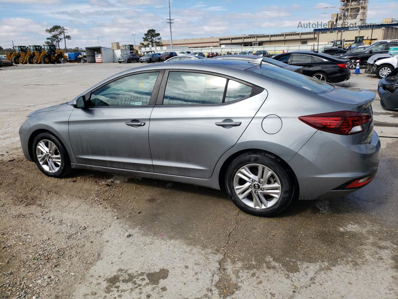 2019 Hyundai Elantra Sel Gray vin: KMHD84LF7KU762007