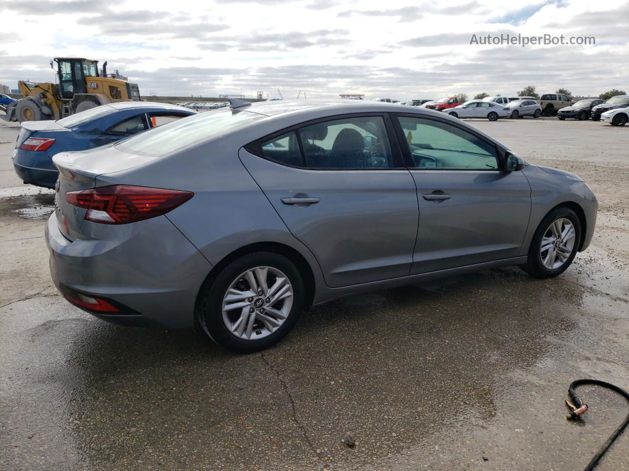 2019 Hyundai Elantra Sel Gray vin: KMHD84LF7KU762007