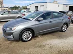 2019 Hyundai Elantra Sel Gray vin: KMHD84LF7KU762007