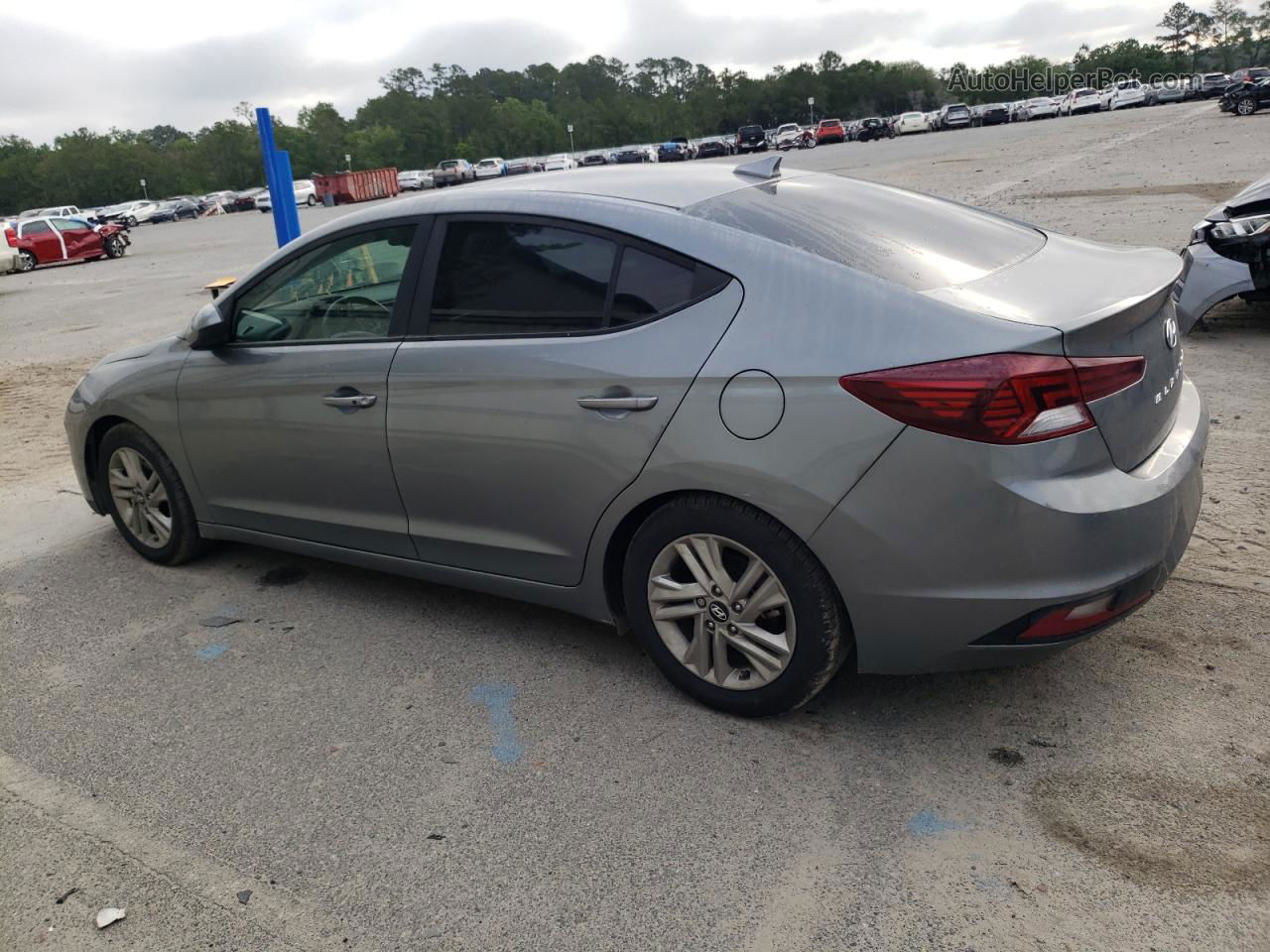 2019 Hyundai Elantra Sel Silver vin: KMHD84LF7KU783164