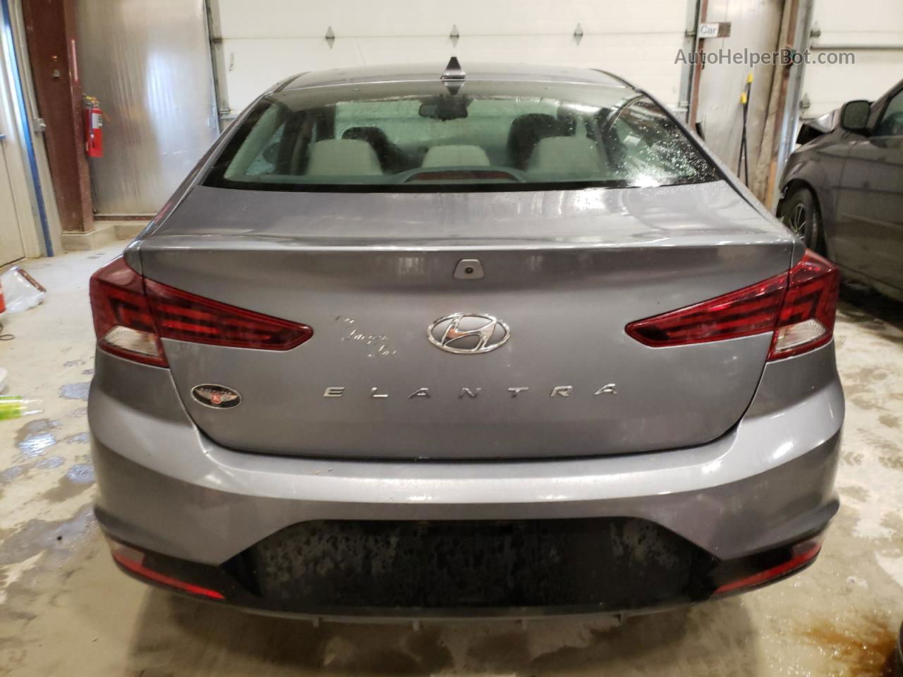 2019 Hyundai Elantra Sel Gray vin: KMHD84LF7KU816762