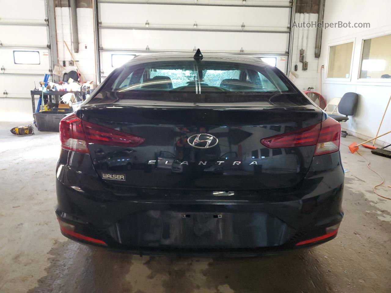 2019 Hyundai Elantra Sel Черный vin: KMHD84LF7KU863743