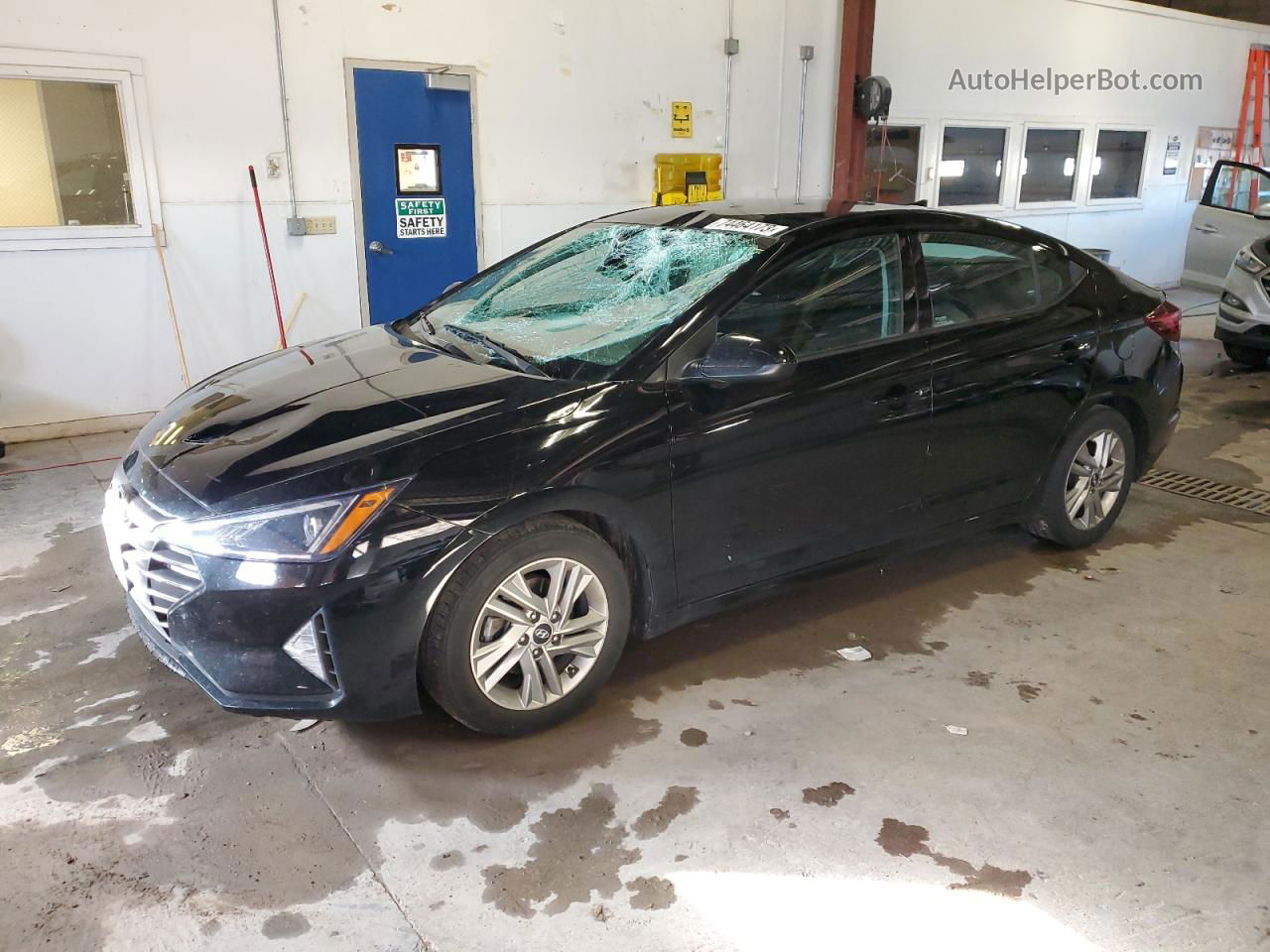 2019 Hyundai Elantra Sel Black vin: KMHD84LF7KU863743