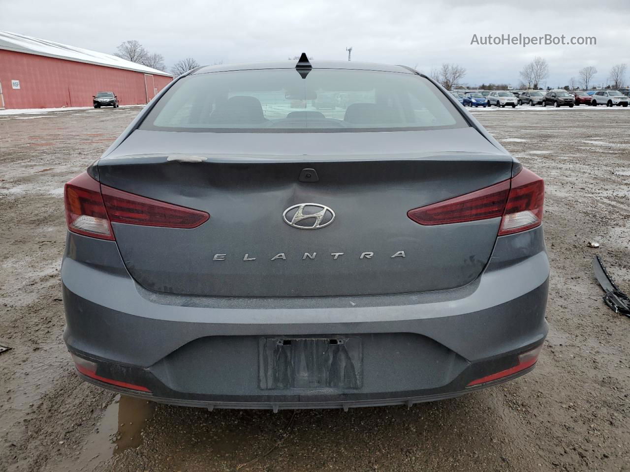 2019 Hyundai Elantra Sel Gray vin: KMHD84LF7KU869803