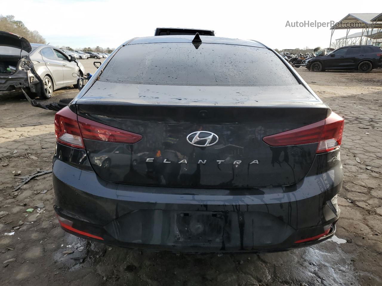 2019 Hyundai Elantra Sel Black vin: KMHD84LF7KU879103