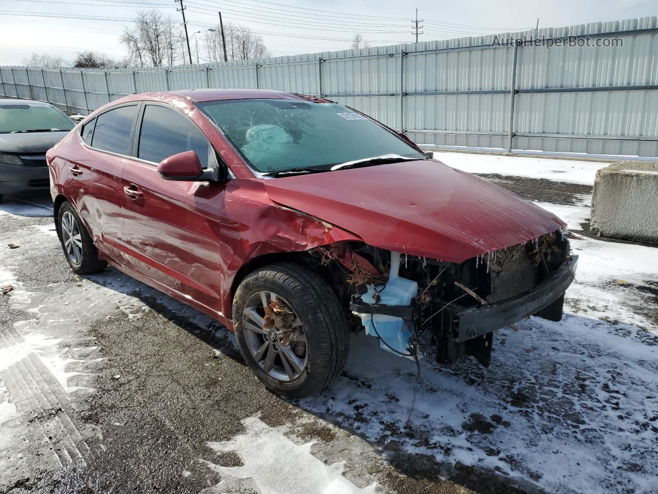 2017 Hyundai Elantra Se Red vin: KMHD84LF8HU060139