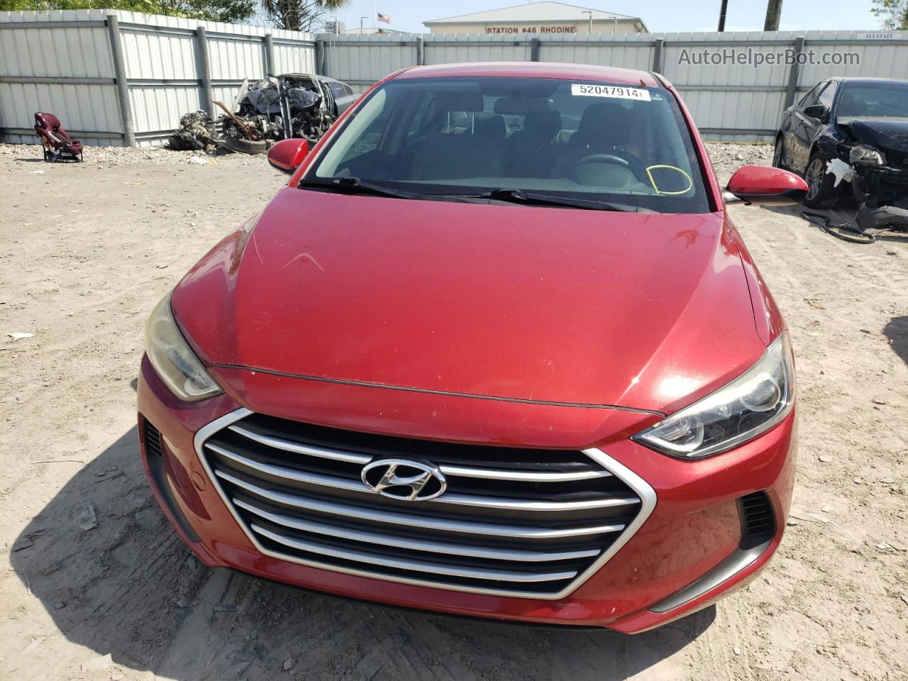 2017 Hyundai Elantra Se Red vin: KMHD84LF8HU064630