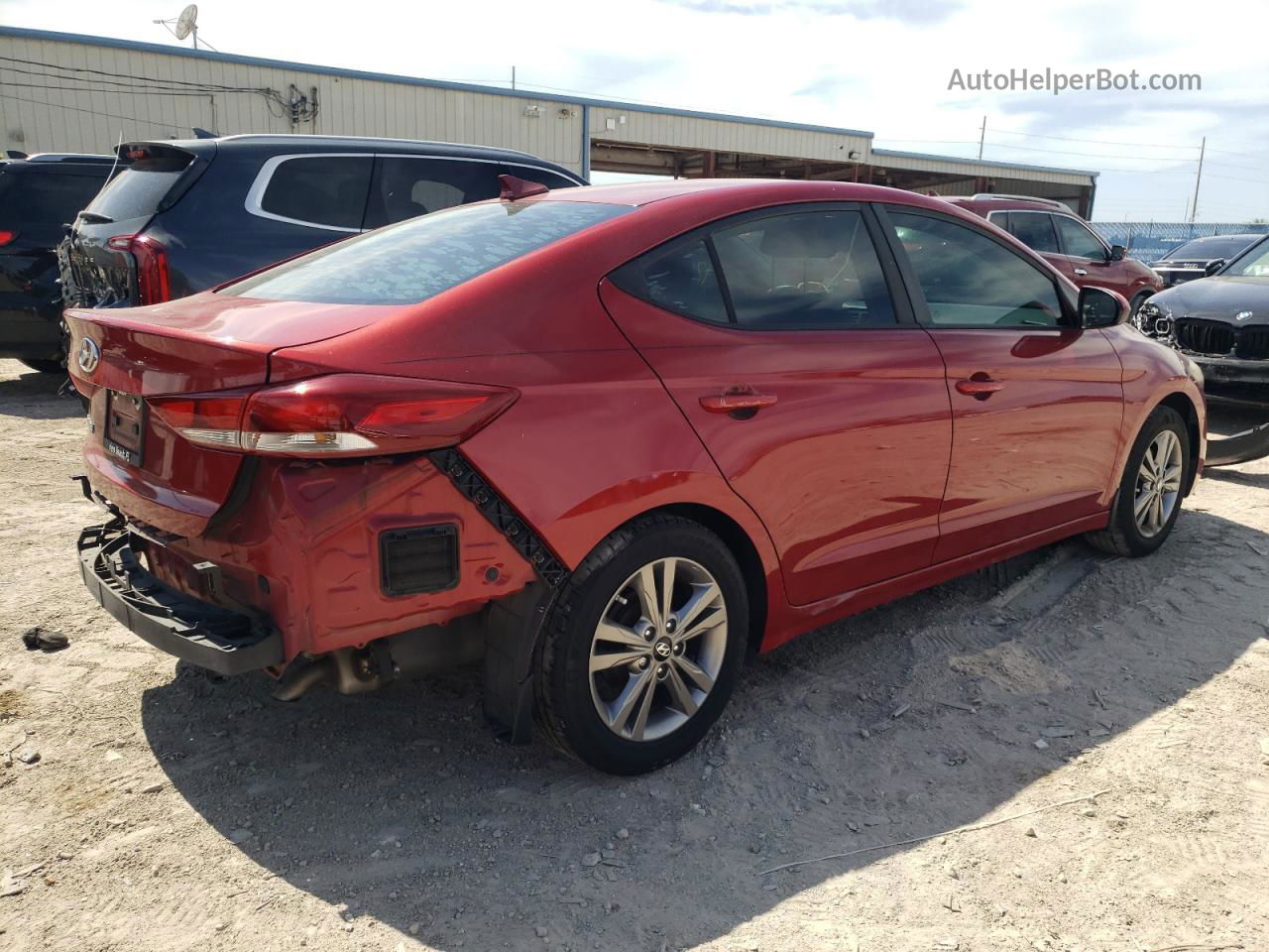 2017 Hyundai Elantra Se Red vin: KMHD84LF8HU064630