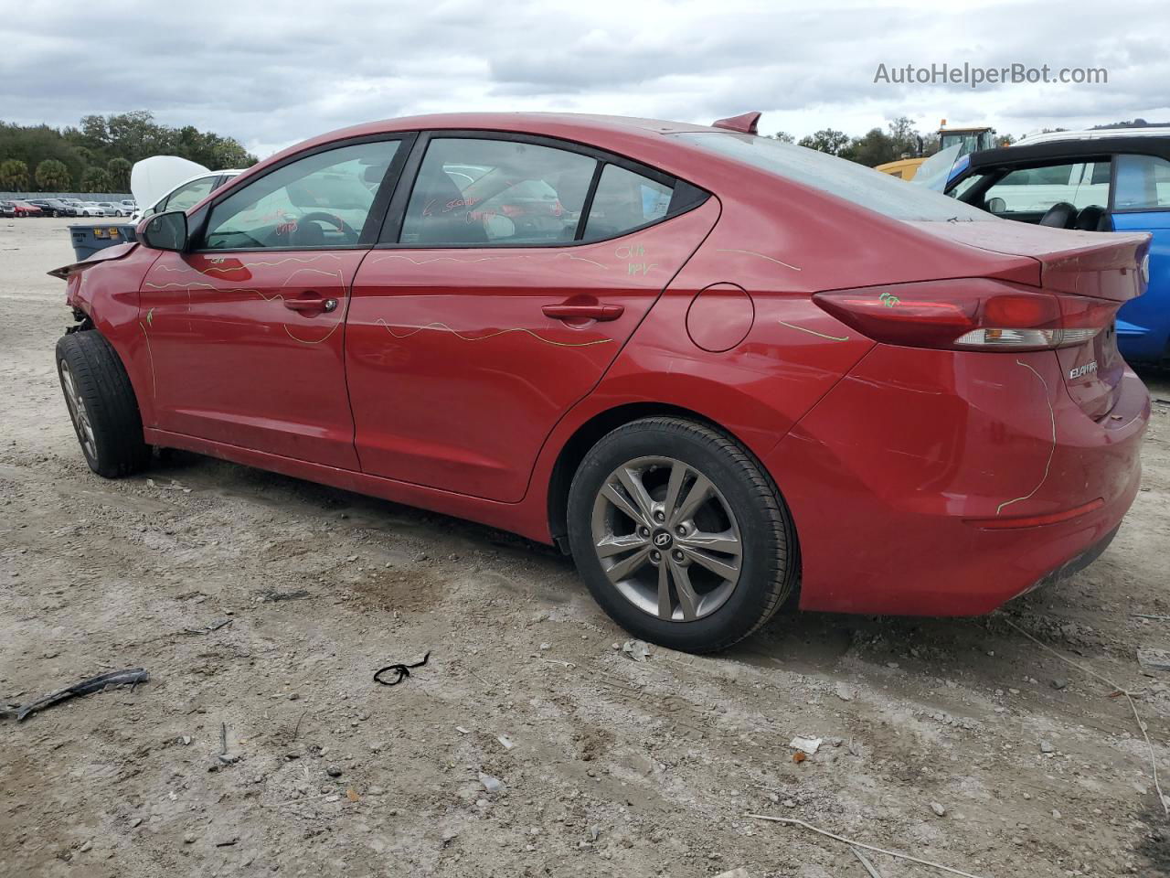 2017 Hyundai Elantra Se Красный vin: KMHD84LF8HU073960