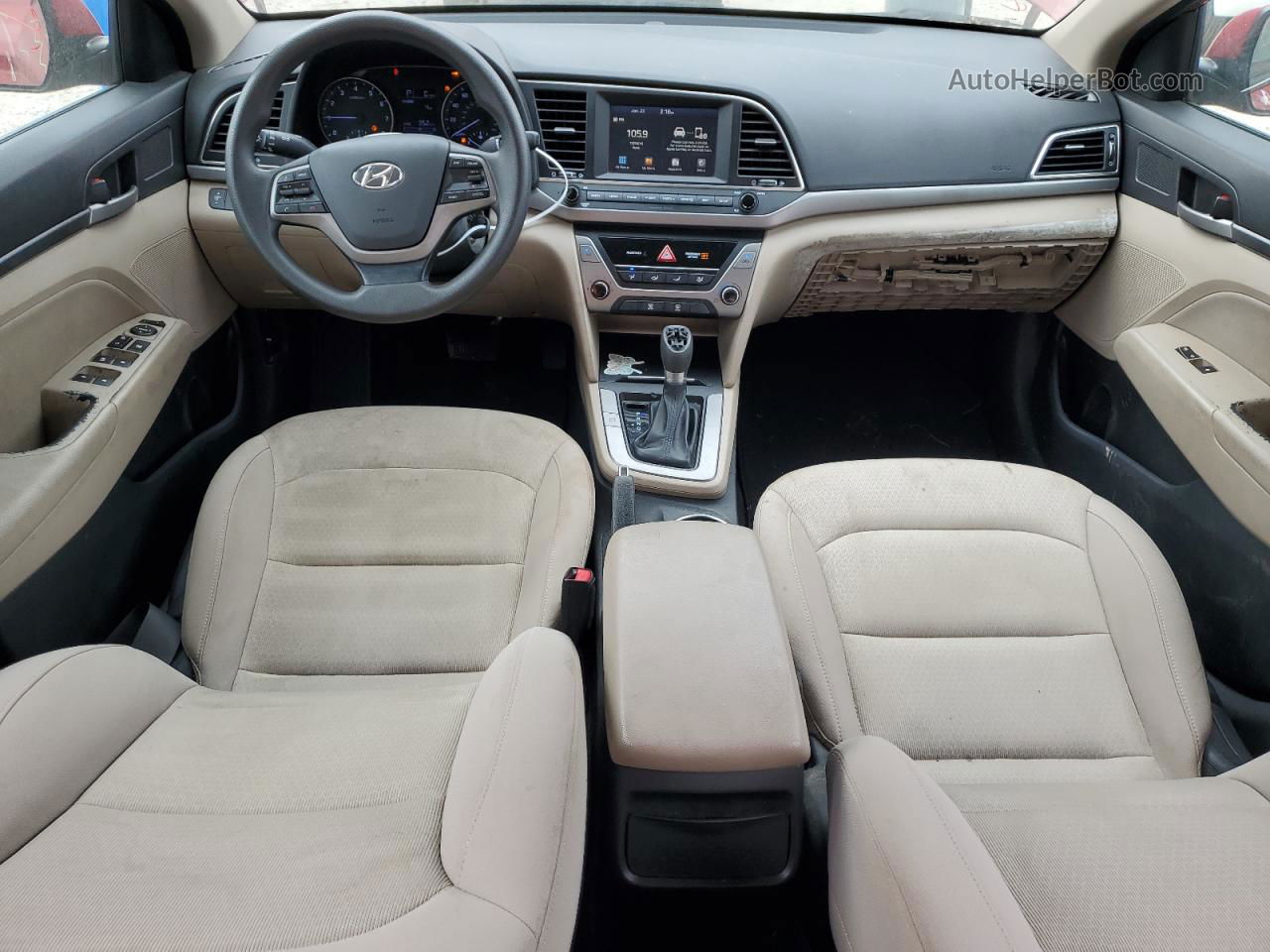 2017 Hyundai Elantra Se Красный vin: KMHD84LF8HU073960