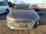 2017 Hyundai Elantra Se Gray vin: KMHD84LF8HU134482