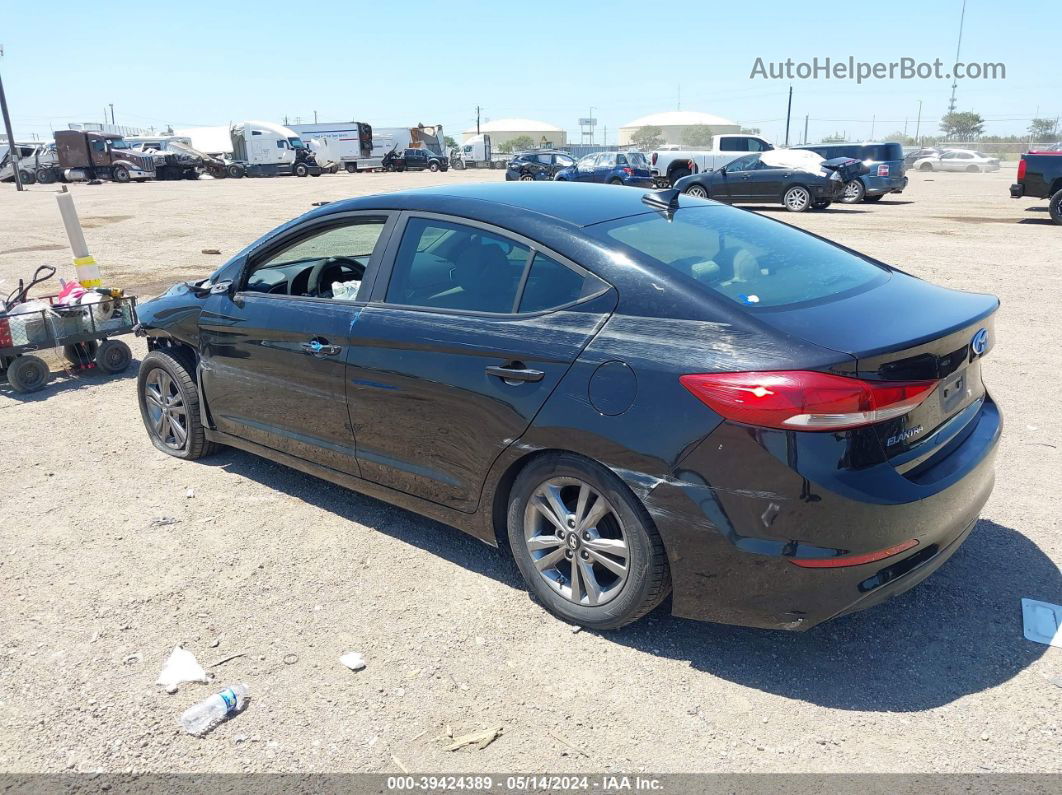 2017 Hyundai Elantra Se Черный vin: KMHD84LF8HU182810