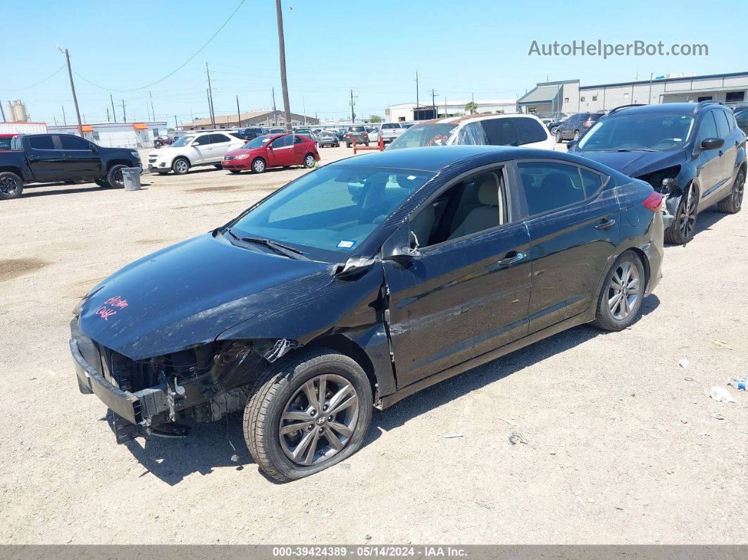 2017 Hyundai Elantra Se Черный vin: KMHD84LF8HU182810