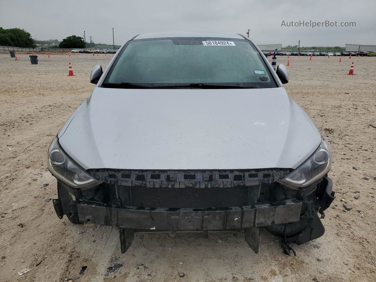 2017 Hyundai Elantra Se Silver vin: KMHD84LF8HU243427