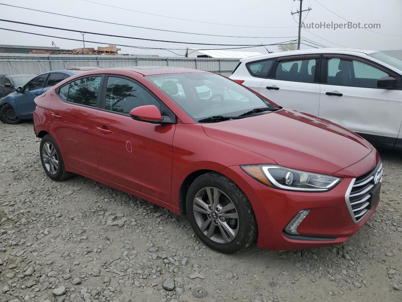 2017 Hyundai Elantra Se Red vin: KMHD84LF8HU362918