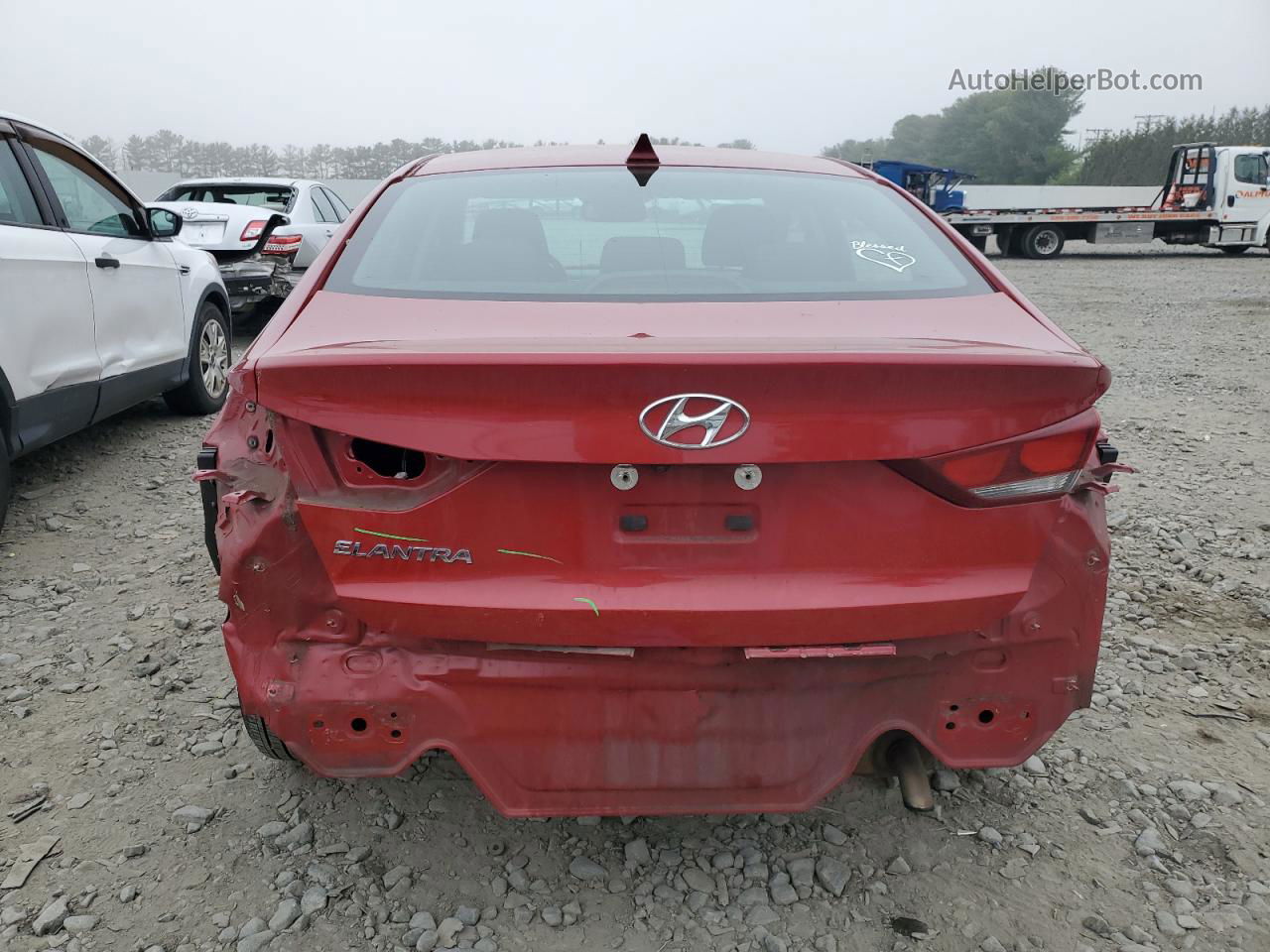 2017 Hyundai Elantra Se Red vin: KMHD84LF8HU362918