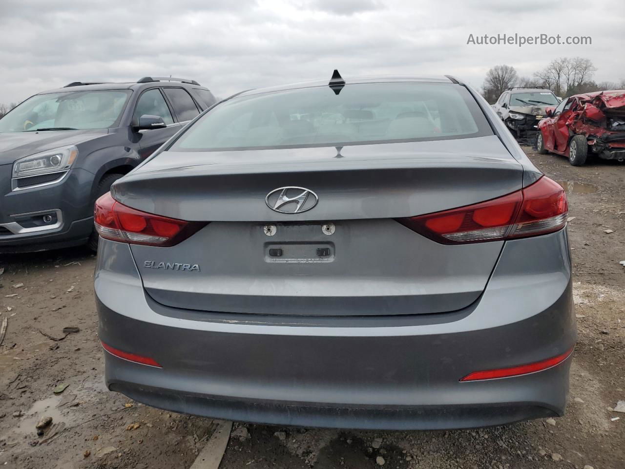 2017 Hyundai Elantra Se Серый vin: KMHD84LF8HU369822