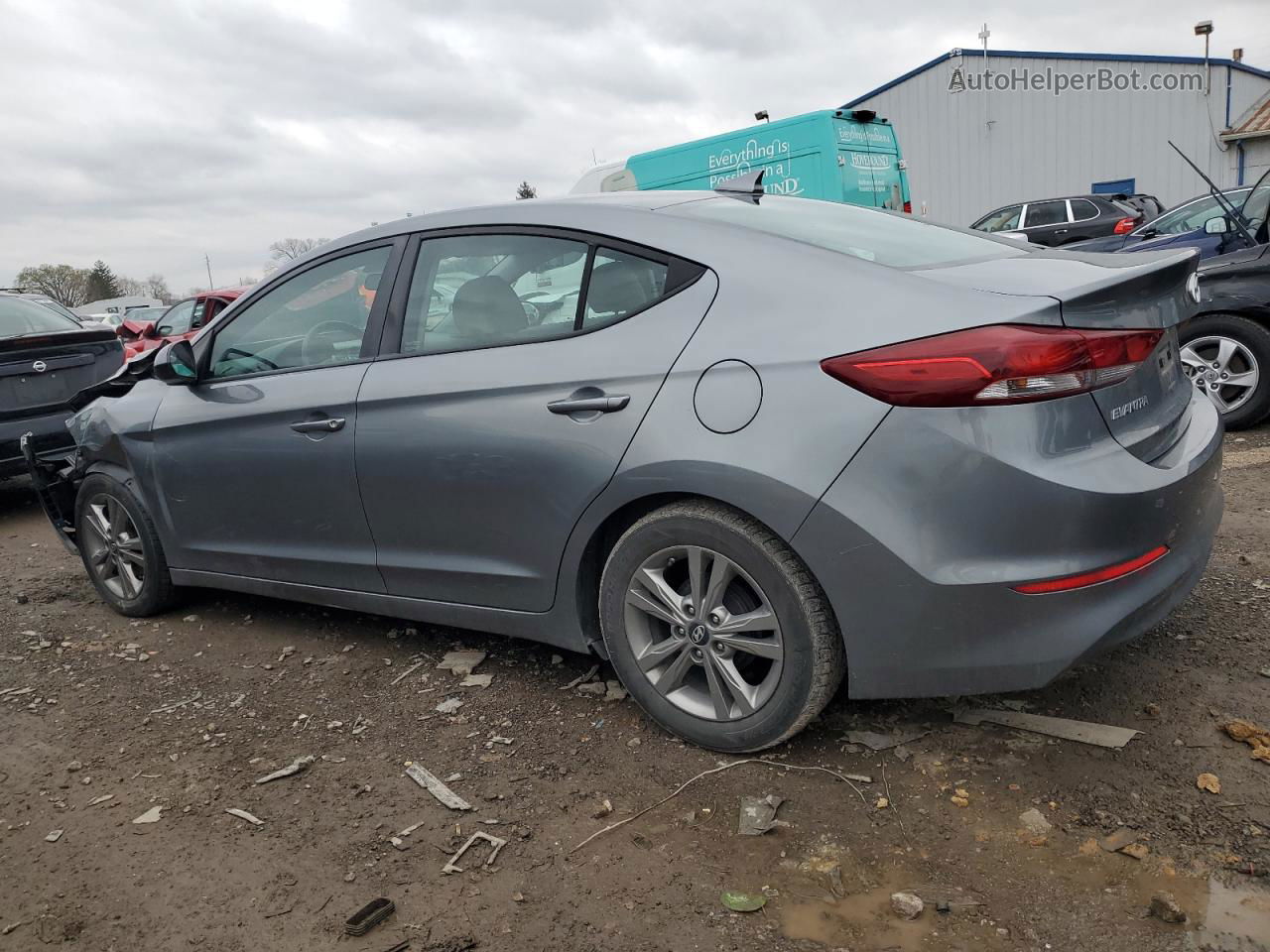 2017 Hyundai Elantra Se Gray vin: KMHD84LF8HU369822