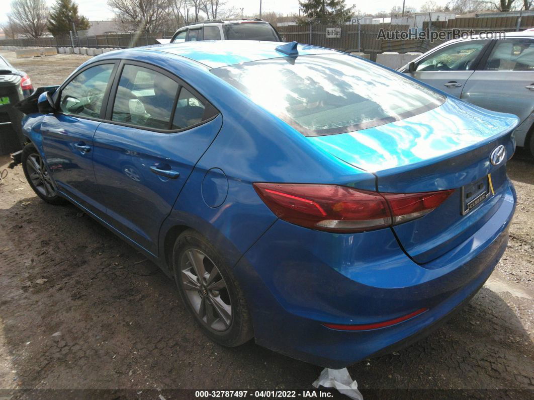 2017 Hyundai Elantra Se Синий vin: KMHD84LF8HU425709